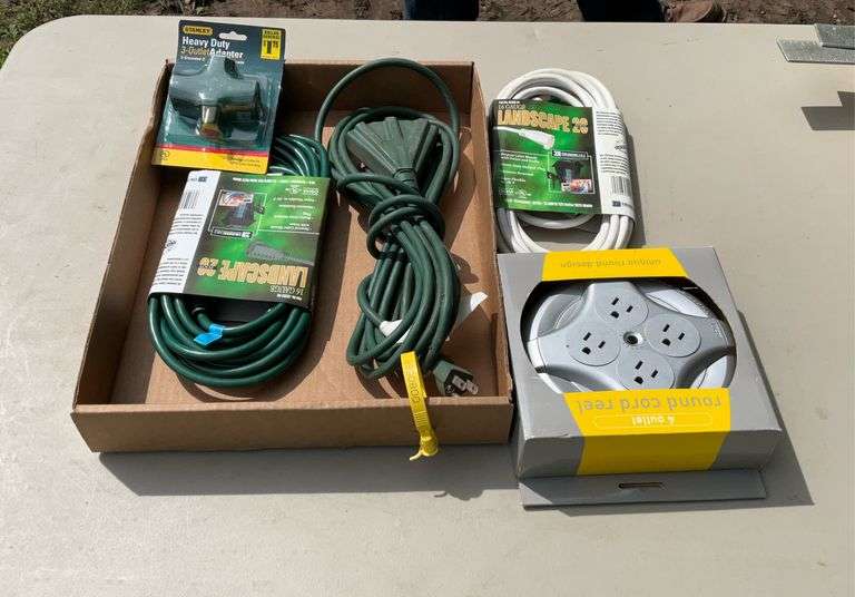 Flat of extension cords & power strips
