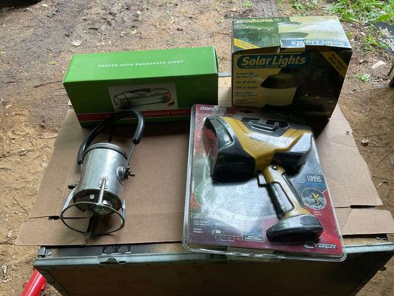Spotlight, solar light, and auto emergency light