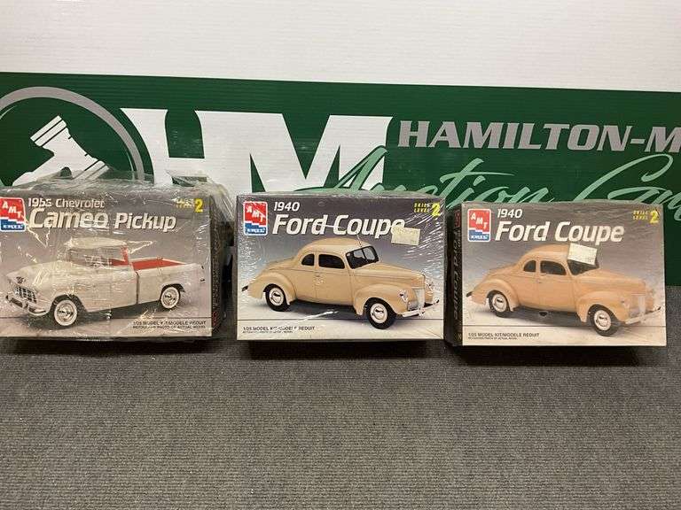 (3) AMT Ertl Unassembled Car Kit Models 2 Ford Cou - Hamilton-Maring ...