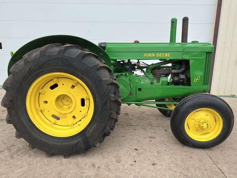 1954 John Deere 60 Gas Standard Rice Special Tractor, Low Seat, Wide Front,