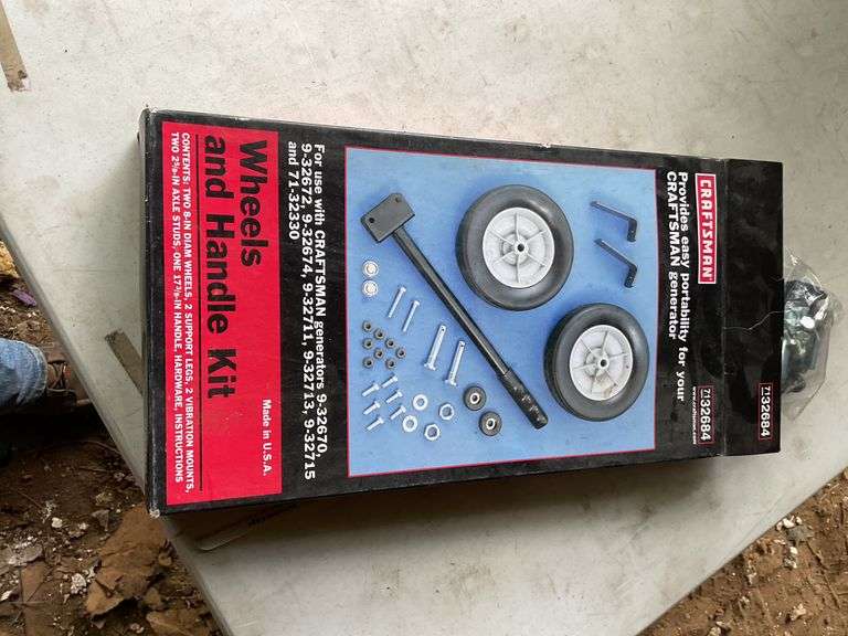 Craftsman wheels & handle kit for generator
