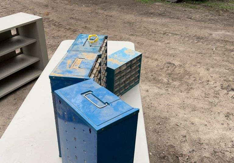 4 parts bins w/contents