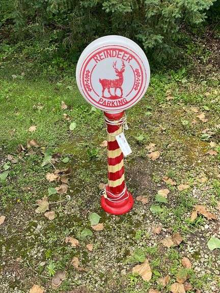 Reindeer Parking Sign Blow Mold