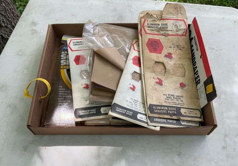 Flat of sand paper  & abrasives