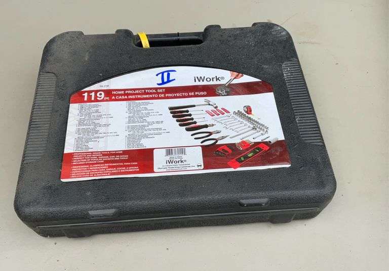IWork 119pc home project tool set