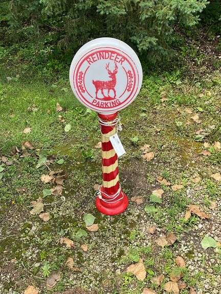 Reindeer Parking Sign Blow Mold