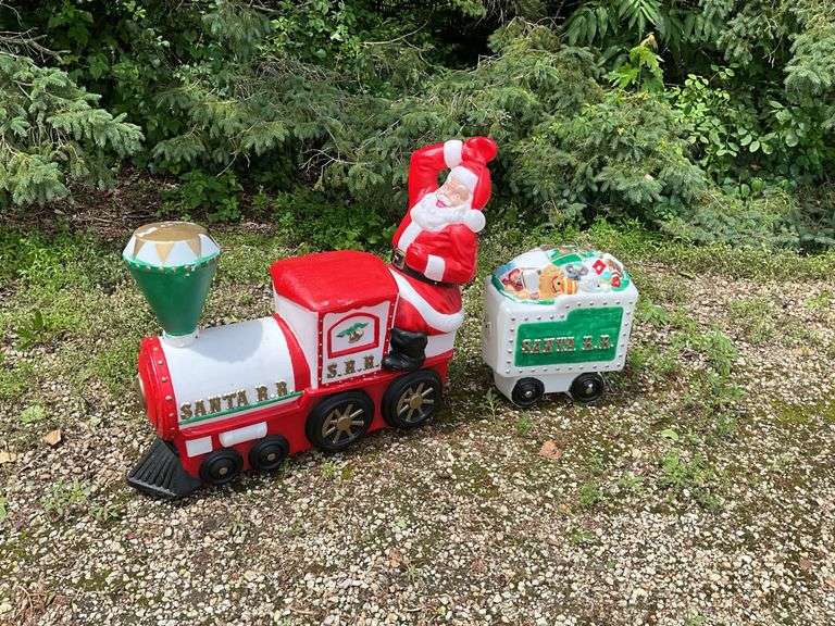 Santa Claus Railroad Train,Car Blow Mold