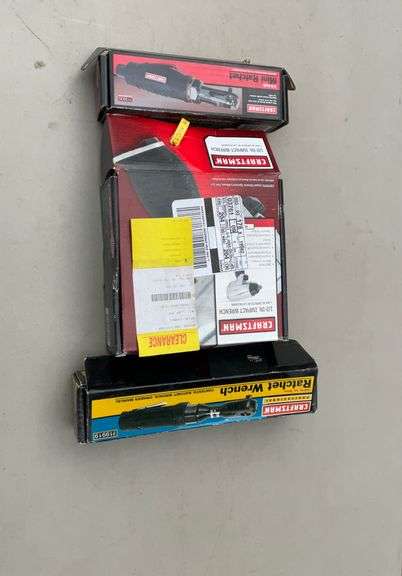 1/2" craftsman air impact wrench, 1/4" impact ratchet, 3/8" impact ratchet
