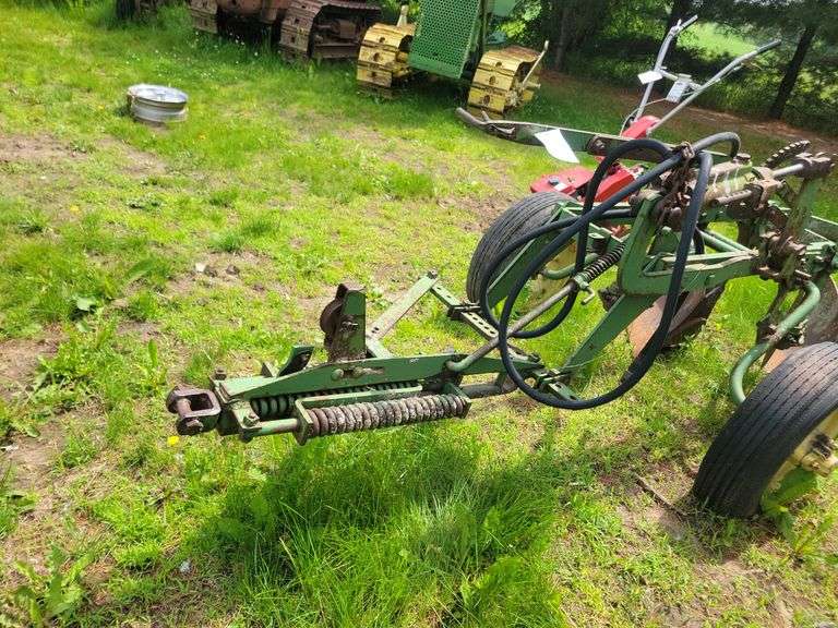 John Deere 2x14" Pull Type Plow, Hydraulic Lift, Coulters