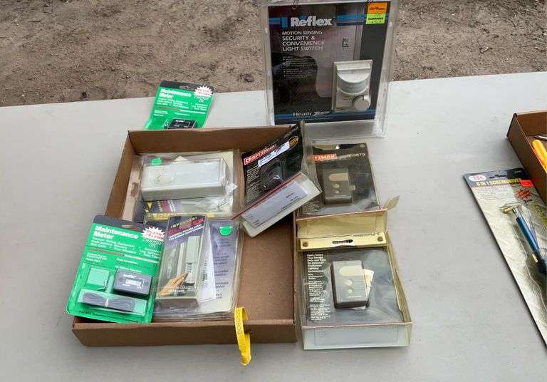 Door remotes, security light sensors