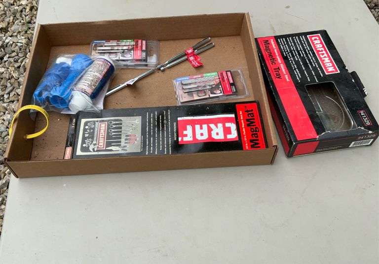 Flat of craftsman magmat, magnetic tray, bit packs