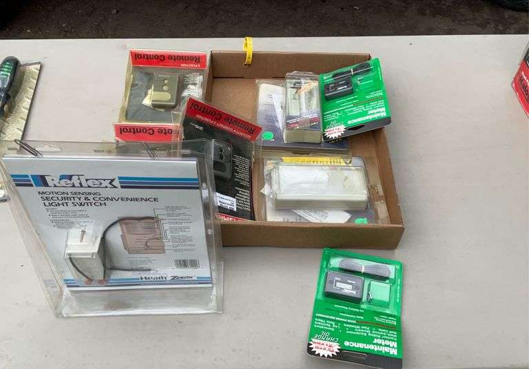 Door remotes, security light sensors