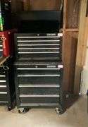 Craftsman top and bottom toolbox 26 1/2 wide, 4 drawer top and bottom 

**b