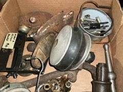 Ford Model T/A Parts - !irror Brackets, Gauge Clock, other parts