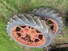 Goodyear 10 x 38 tractor tires spoked rims