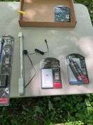Flat of craftsman power strips & lights & temp sensors, tool box wax