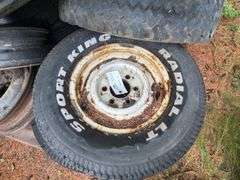 Assorted Rims and Tires, 4 Bolt, 6 Bolt, 8 Bolt