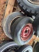Assorted Rims and Tires, 4 Bolt, 6 Bolt, 8 Bolt