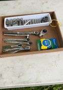 Flat of 3/8 sockets & ratchets