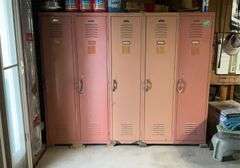 5 locker unit 75 in long x 5 ft tall x 18 in deep