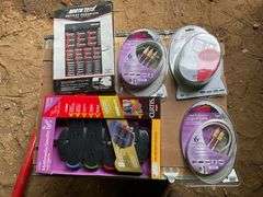 RCA 6 ft digit video cables, hdmi cables, and power strips