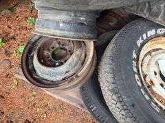Assorted Rims and Tires, 4 Bolt, 6 Bolt, 8 Bolt