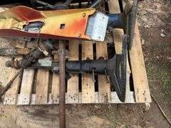 Vintage automobile parts - floor pan, driveshaft, steering sectors, inner f