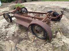 Ford Model T/A Frame with axles, driveline, engine(condition unknown) and t