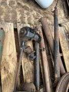 Ford Model T/A Parts - four-cylinder head, transmission, spoke wheels, driv