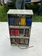 Wire storage rack w/wire