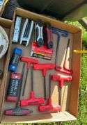 Flat of hex key wrenches