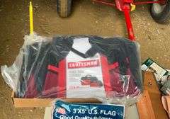 American flag, knife holder, carpenters belt, tool bag, and plier holder