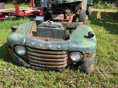 Ford Model 8R8T F-5 Single Axle Truck with 12' Box, Flat Head V-8 (Front pi