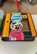 Flat of pencil boxes and three ring binder