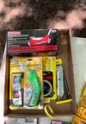 Craftsman aluminum mini jack, utility knife , tape measure