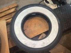 (1) Coker Classic 6.50R16 White Wall Tire, Lightly Used Takeoff, Good Condi