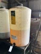 Oil Lubrication Station, (2) 65 Gallon Poly Totes, Stored Inside - barrels 
