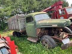 Ford Model 8R8T F-5 Single Axle Truck with 12' Box, Flat Head V-8 (Front pi