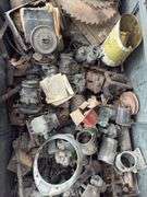 Metal Crate Containing Ford Model T/A Carburetors, Starters,