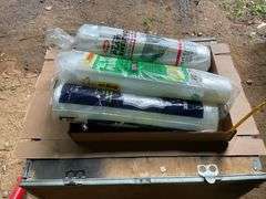 3 rolls of plastic