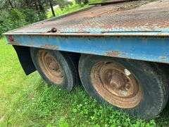 !!!!!1986 Reid-Haul 7’x15’ Deck Over, Tri-Axle Trailer, Pintle Hitch, Steel