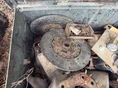 Metal Crate Containing Ford Model T/A Carburetors, Starters,