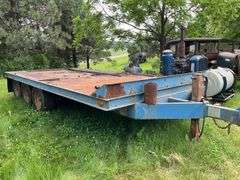 !!!!!1986 Reid-Haul 7’x15’ Deck Over, Tri-Axle Trailer, Pintle Hitch, Steel