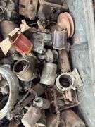 Metal Crate Containing Ford Model T/A Carburetors, Starters,