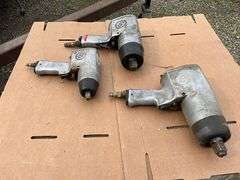 Flat of (3) Chicago Pneumatic air wrenches
