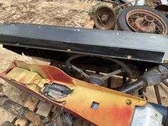 Vintage automobile parts - floor pan, driveshaft, steering sectors, inner f
