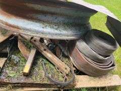 Farmall/Agricultural Equipment Parts - Hood, 8"x36" Rear Tractor Rim, 4 Bol