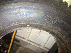 (2) Olympia Mud-Snow 6.00-16 Tires, Lightly Used Takeoffs, Good Condition
