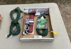 Flat of extension cords & power strips
