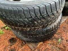 (4) 205/70r15 Tires on 5 Bolt Rims, (2) 215/55r16 Tires on 5 Bolt Rims